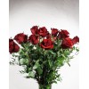 TJFlowers_VD001 2 dozen Red Roses in a Glass Vase